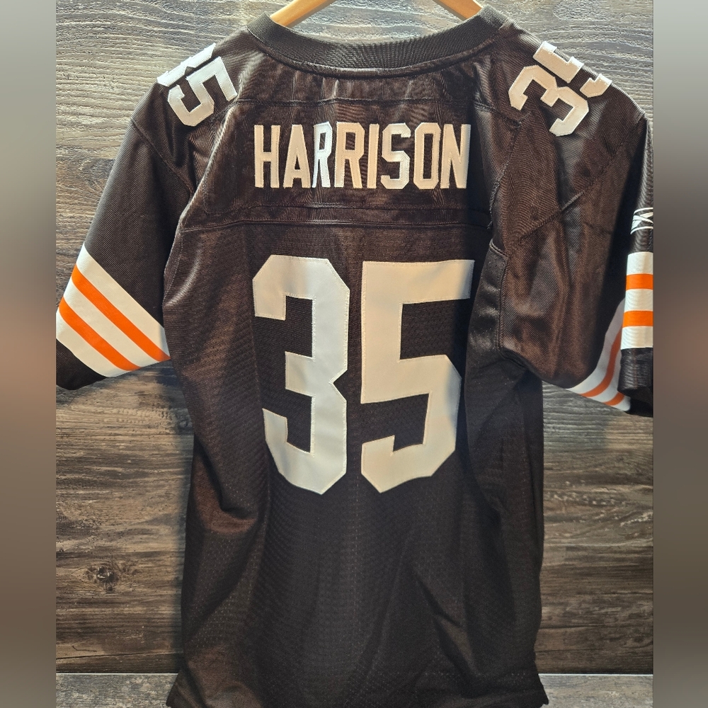 Vintage Cleveland Browns Harrison Jersey Sz Youth XL plus +2 Lengh‎ Stitched